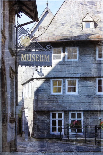 Foto d'epoca della città di Goslar, Germania — Foto Stock