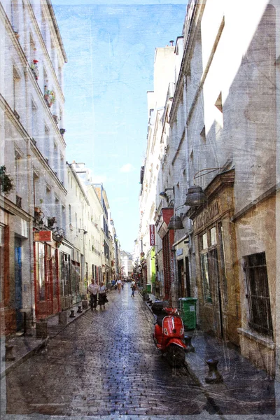 Vintage foto Paris — Fotografia de Stock