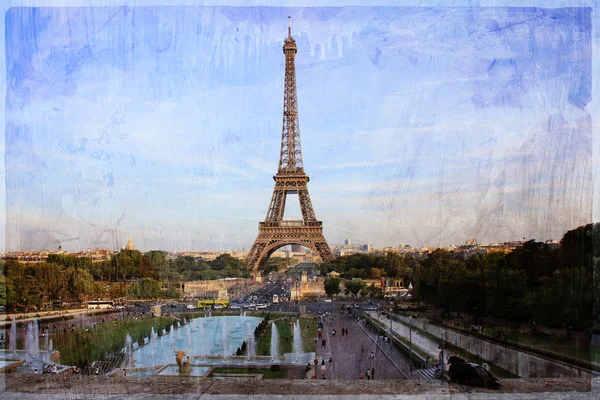 Урожай фото Парижа — стокове фото