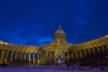Kazan Cathedral, St. Petersburg, Russia clipart