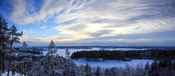 Ладожское озеро, Карелия, Россия — стоковое фото