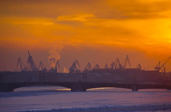 Le port de Saint-Pétersbourg, Russie — Photo