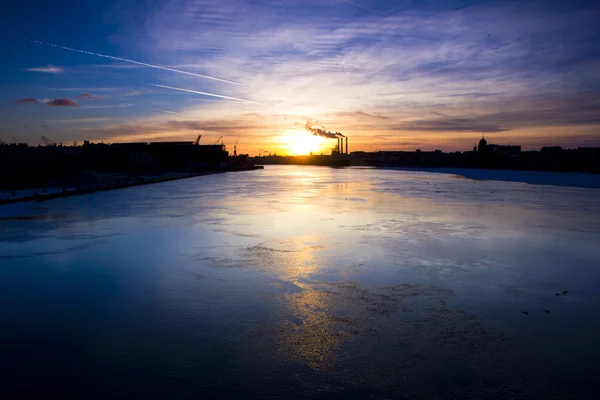 Tramonto a San Pietroburgo — Foto Stock