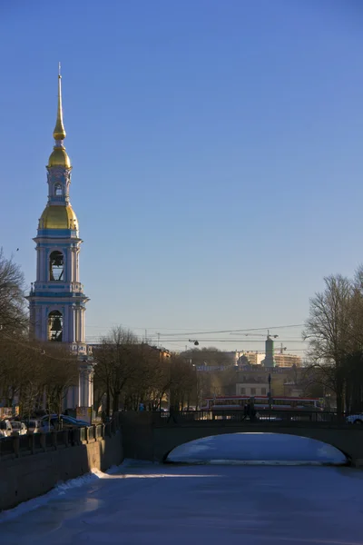 尼古拉斯的钟塔，圣彼得堡俄罗斯 — 图库照片