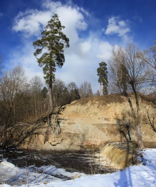 Cascata forestale, Russia — Foto Stock