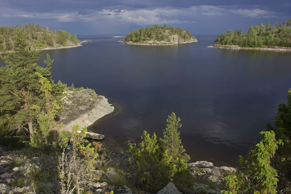Lago Ladoga, Carelia, Russia — Foto Stock