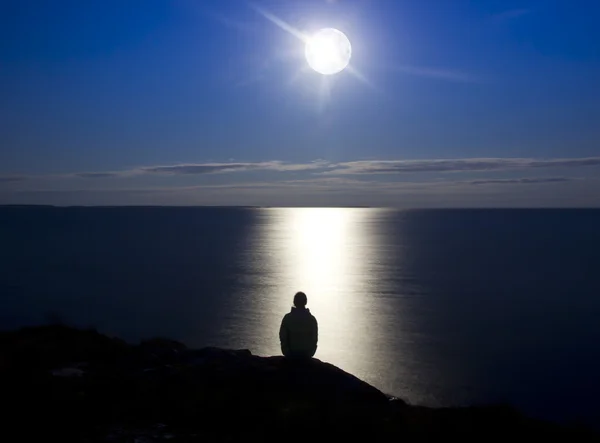 Sotto la luna — Foto Stock