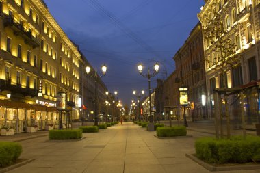 akşam walk, St. Petersburg, Rusya'nın şehirler etrafında tur