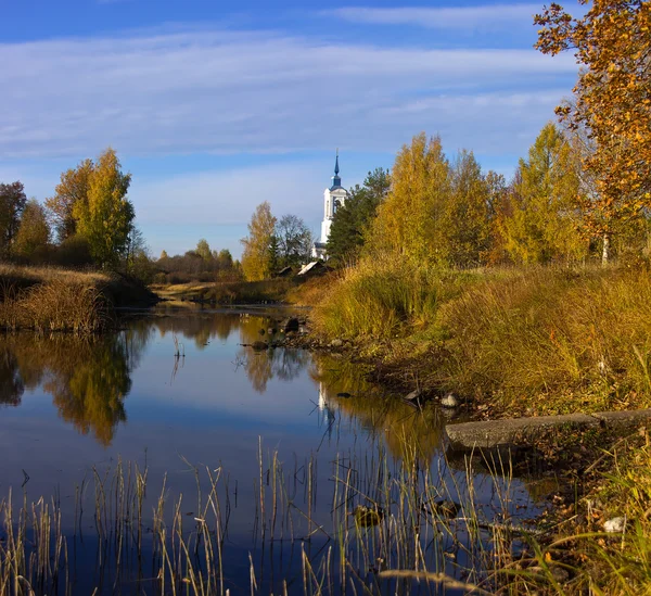 Dorfkirche, Oblast Novgorod, Russland — Stockfoto