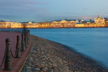 The sunset in St. Petersburg clipart