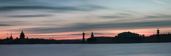 The sunset in St. Petersburg — Stock Photo, Image