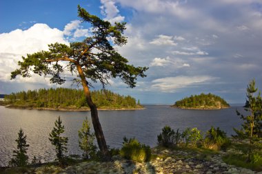 Akşam Ladoga Gölü, Karelya