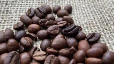 Kahve çekirdeklerinin makro fotoğrafçılığı