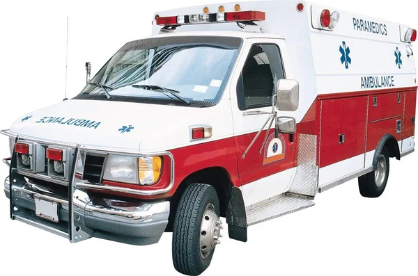 Ambulance Car White Background — Stock Photo, Image