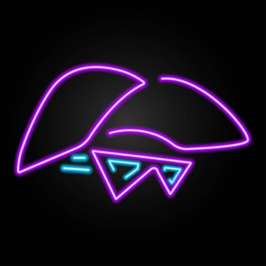 Siyah arkaplanda yazı olan izole edilmiş beyaz garson simgesi. Vektör illüstrasyonu.