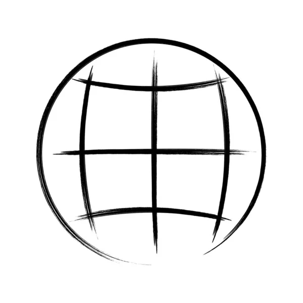 Isolée Icône Web Noire Sur Fond Blanc — Image vectorielle