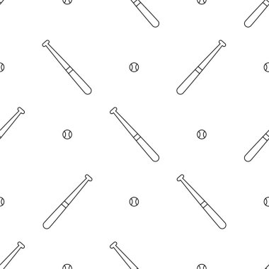 Kusursuz desenler. Beyzbol beyaz arkaplanda izole edildi.