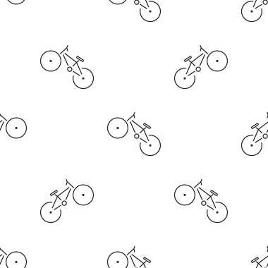 Beyaz arkaplanda izole edilmiş bisikletsiz desen.