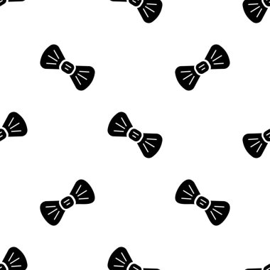 Beyaz arkaplanda izole edilmiş papyonsuz desen.