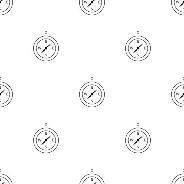 Beyaz arkaplanda izole edilmiş pusula deseni.