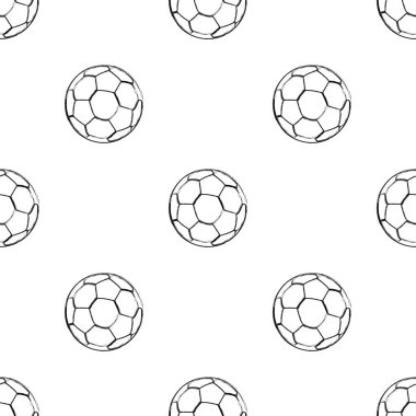 Futbol topunun pürüzsüz deseni beyaz arkaplanda izole edildi.