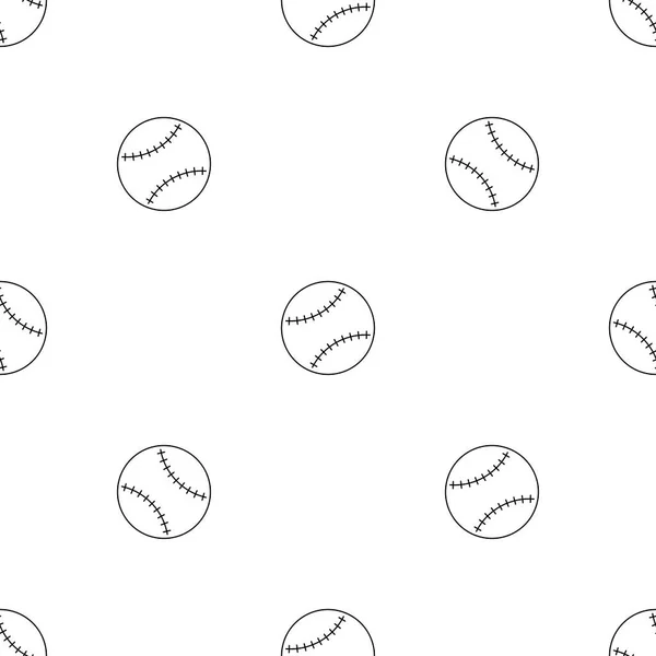 Beyzbol topunun pürüzsüz deseni beyaz arkaplanda izole edildi.