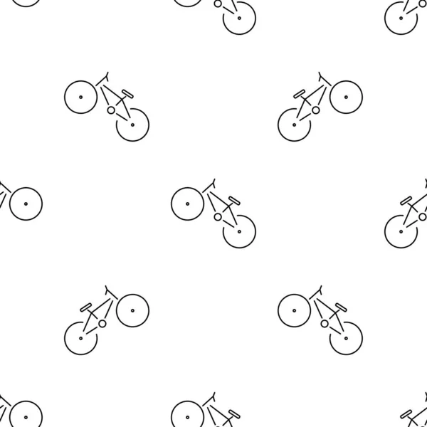 Cykel Sömlös Mönster Isolerad Vit Bakgrund — Stock vektor