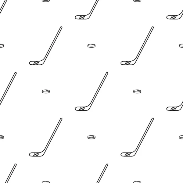 Beyaz arkaplanda izole edilmiş hokeysiz desen.