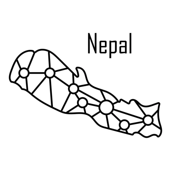 Nepal Kartikon Vektorillustration — Stock vektor