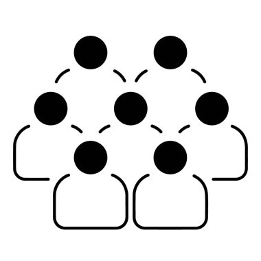 board of directors icon on white background, vector illustration