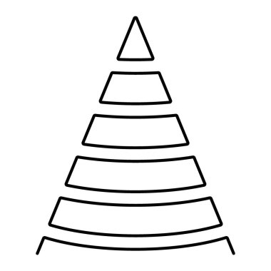 christmas tree icon isolated on white background, vector illustr