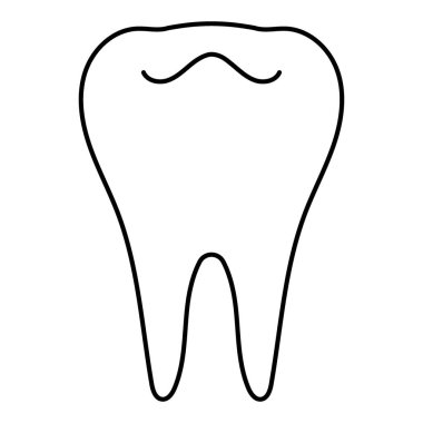 dentist icon isolated on white background, vector illustration.