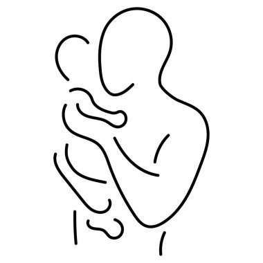 father's day icon isolated on white background, vector illustrat