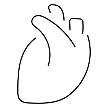 heart organ icon isolated on white background, vector illustrati