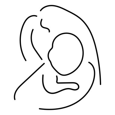 mother's day icon on white background, vector illustration.