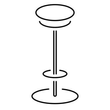 seat icon isolated on white background, vector illustration.