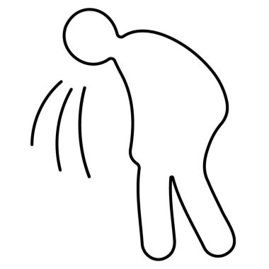 vomit icon on white background, vector illustration.