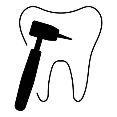 dentist icon isolated on white background, vector illustration.