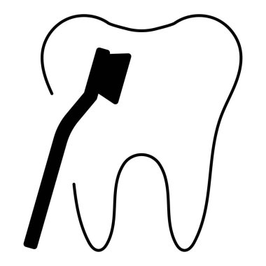 dentist icon isolated on white background, vector illustration.