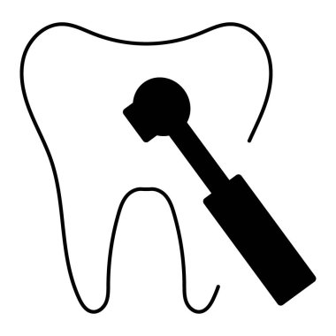 dentist icon isolated on white background, vector illustration.