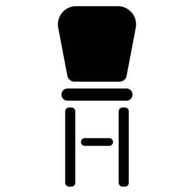 seat icon isolated on white background, vector illustration.