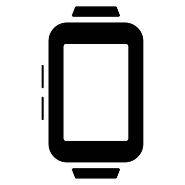 smart watch icon isolated on white background, vector illustrati