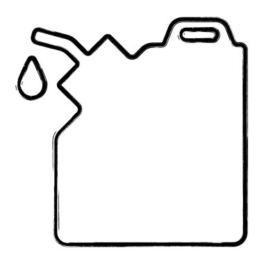 Kutu simgesi, fırça darbeleri, vektör illüstrasyonu.