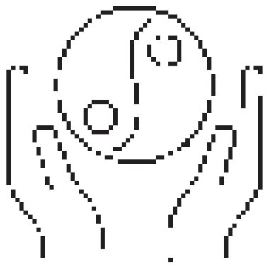 Yin yang piksel simgesi, 8-bit. İzole vektör illüstrasyonu.