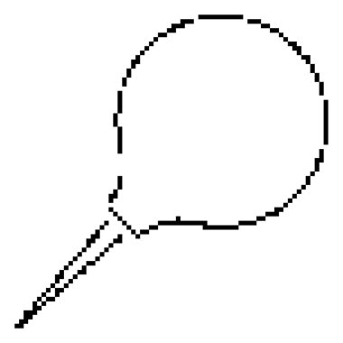 Lavman pikseli simgesi, 8-bit. İzole vektör illüstrasyonu.