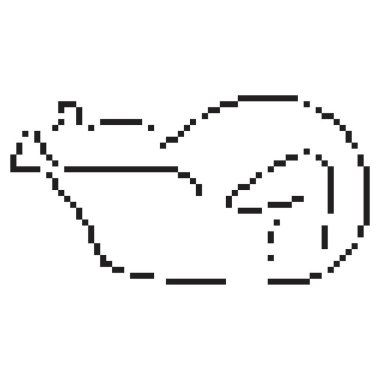 Şükran Günü pikseli ikonu, 8-bit. İzole vektör illüstrasyonu