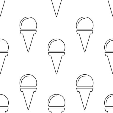 şeffaf arkaplanda izole edilmiş dondurmasız desen.
