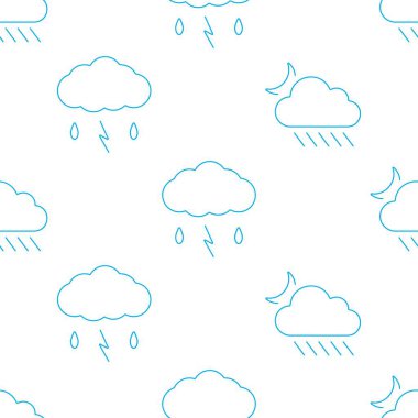 Şeffaf arkaplanda izole edilmiş fırtınasız desen.