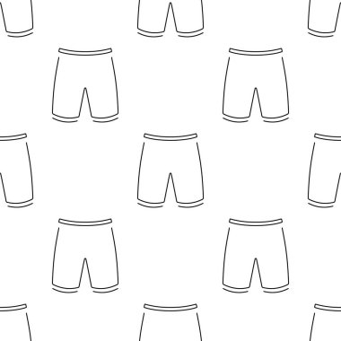 şeffaf arkaplanda izole edilmiş şortsuz desen.