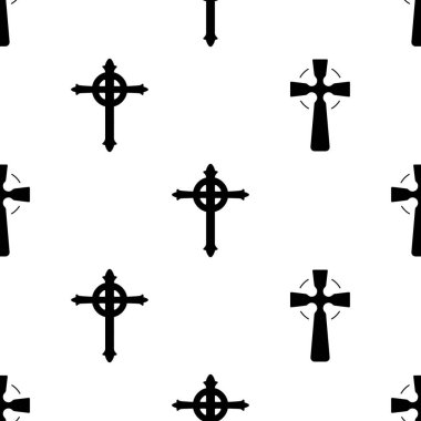 Hıristiyan haçı, şeffaf arkaplanda izole edilmiş.